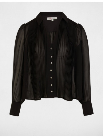 Chemise Plissée Transparente