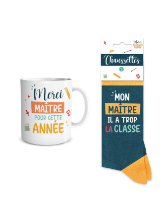 Chaussettes/Mug message