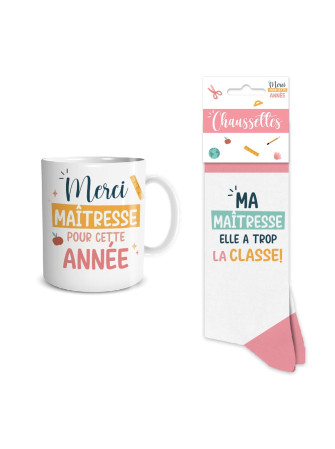 Chaussettes/Mug message