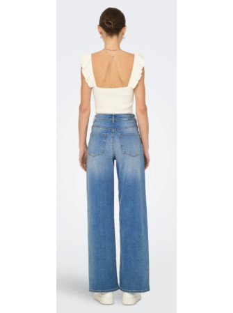 Jean wide taille haute