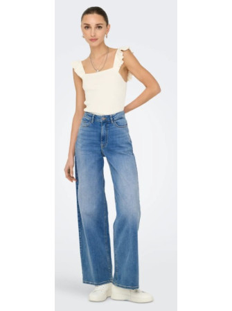 Jean wide taille haute