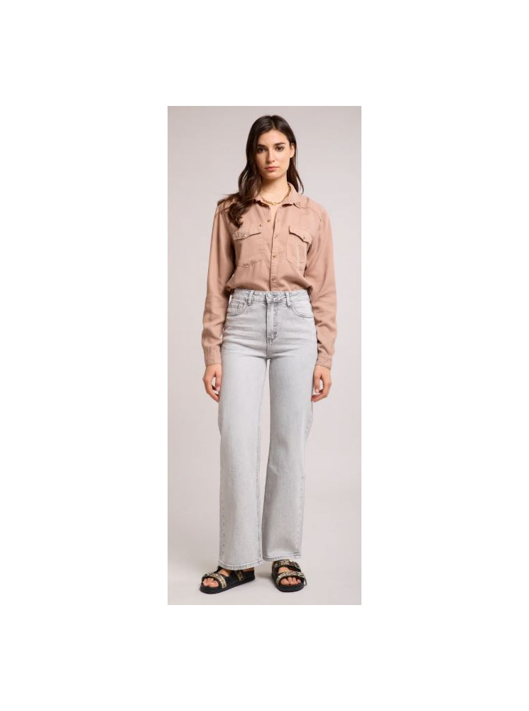 Jean Droit Taille Haute