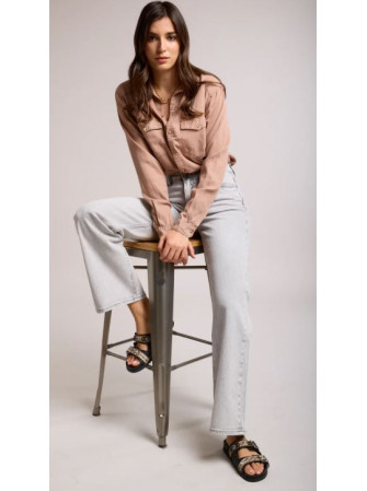 Jean Droit Taille Haute
