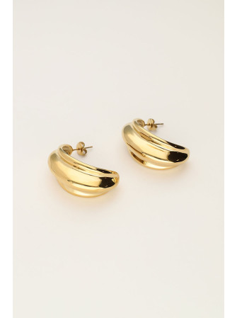 Boucles d'oreilles Bold triple ovale