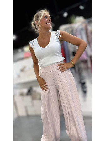 Pantalon Rayé Extra Large