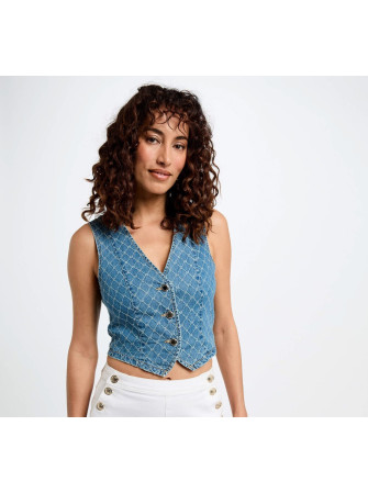 Gilet sans Manche en Jean