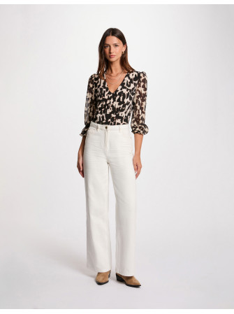 Blouse Imprimée Manches Longues