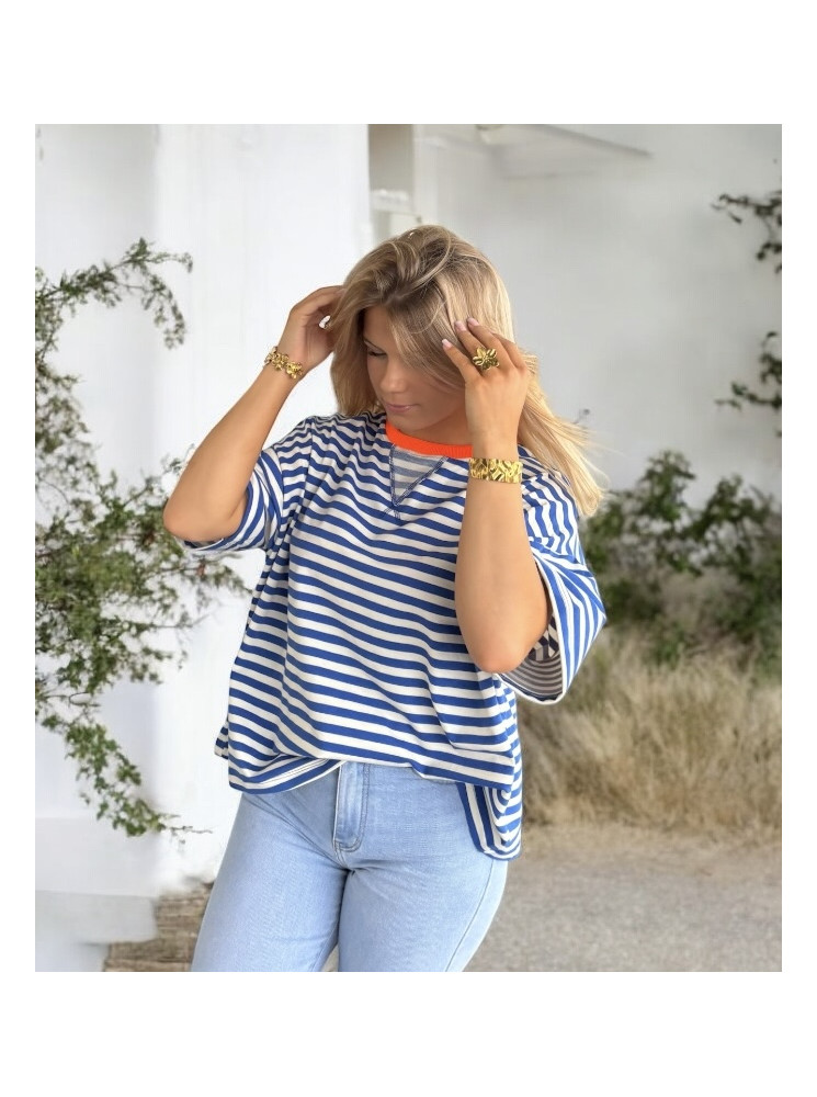 T-Shirt Rayé Oversize