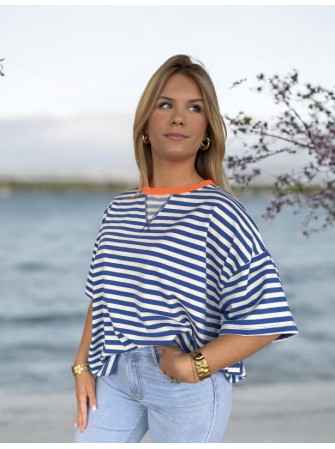 T-Shirt Rayé Oversize