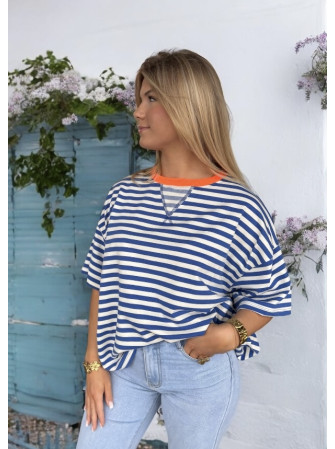 T-Shirt Rayé Oversize