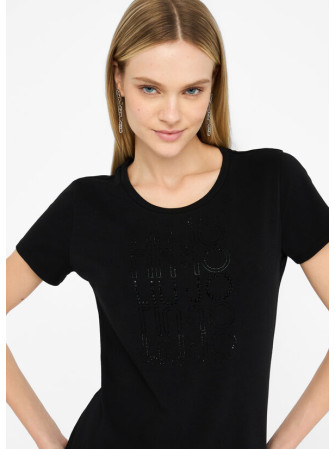 T-Shirt à Manches Courtes Col Rond