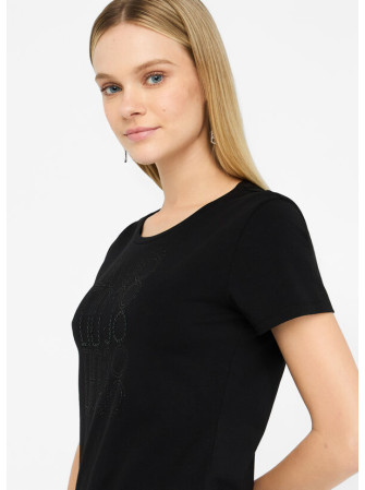 T-Shirt à Manches Courtes Col Rond