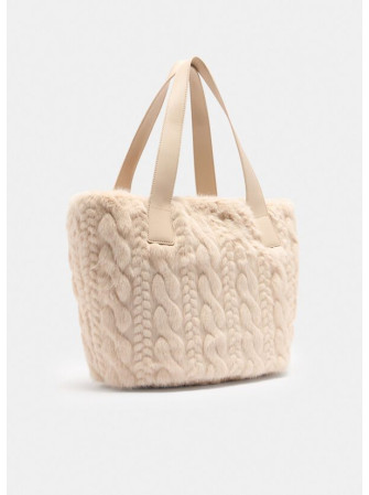 Sac "Cabas" en Imitation Fourrure