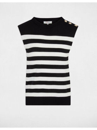 Pull Rayé sans Manches