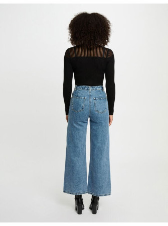 Pull Col Transparent Manches Longues