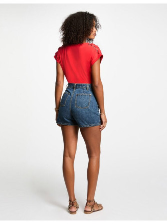 T-Shirt Col V sans Manches