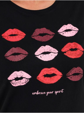 T-Shirt Imprimé à Manches Courtes
