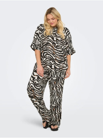 Chemise Zèbre à Manches Courtes