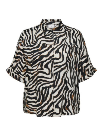 Chemise Zèbre à Manches Courtes