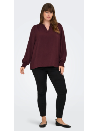 Blouse Manches Longues à Col V