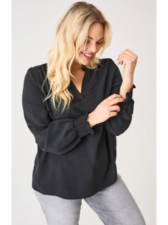 Blouse Manches Longues à Col V