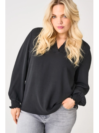 Blouse Manches Longues à Col V