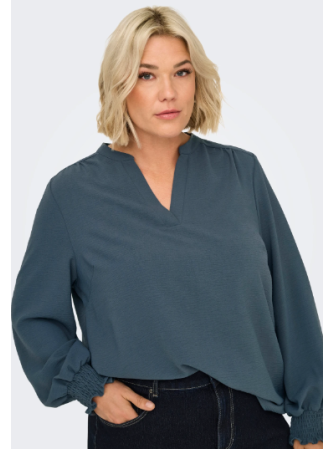 Blouse Manches Longues à Col V