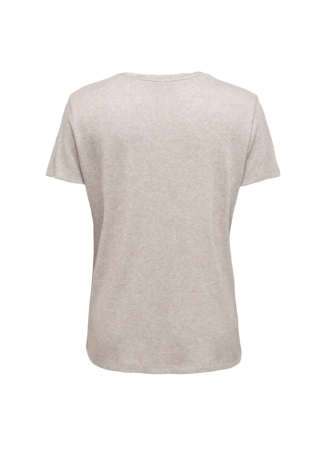 T-Shirt Glitter à Manches Courtes
