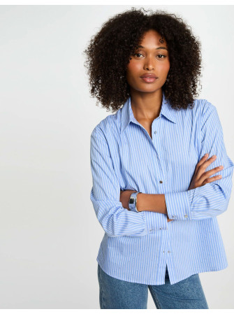 Chemise Rayée Manches Longues