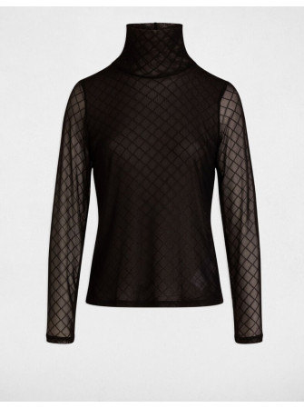Top Transparent Col Roulé
