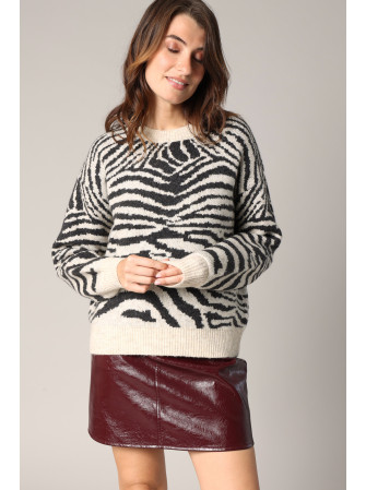 Pull Imprimé "Zèbre"