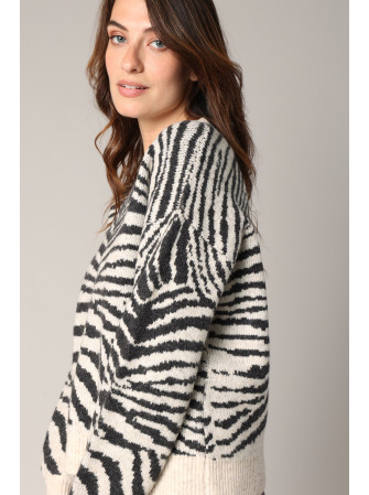 Pull Imprimé "Zèbre"