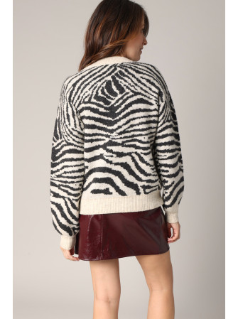 Pull Imprimé "Zèbre"