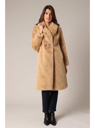Manteau en Fausse Fourrure