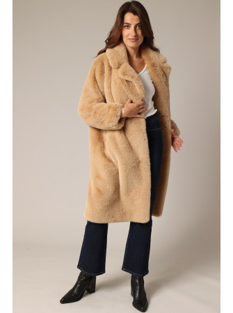 Manteau en Fausse Fourrure