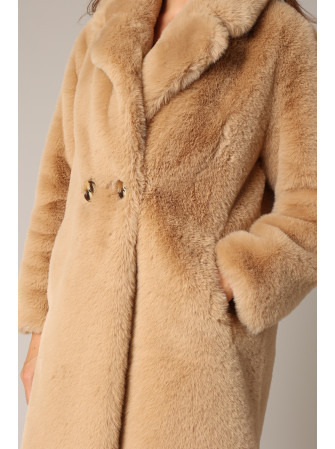 Manteau en Fausse Fourrure