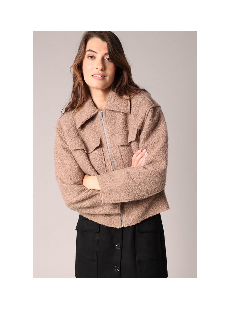 Veste en Maille Bouclette