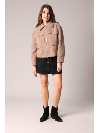 Veste en Maille Bouclette