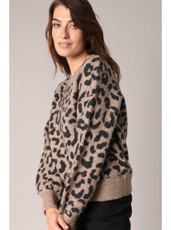Pull Imprimé "Léopard"
