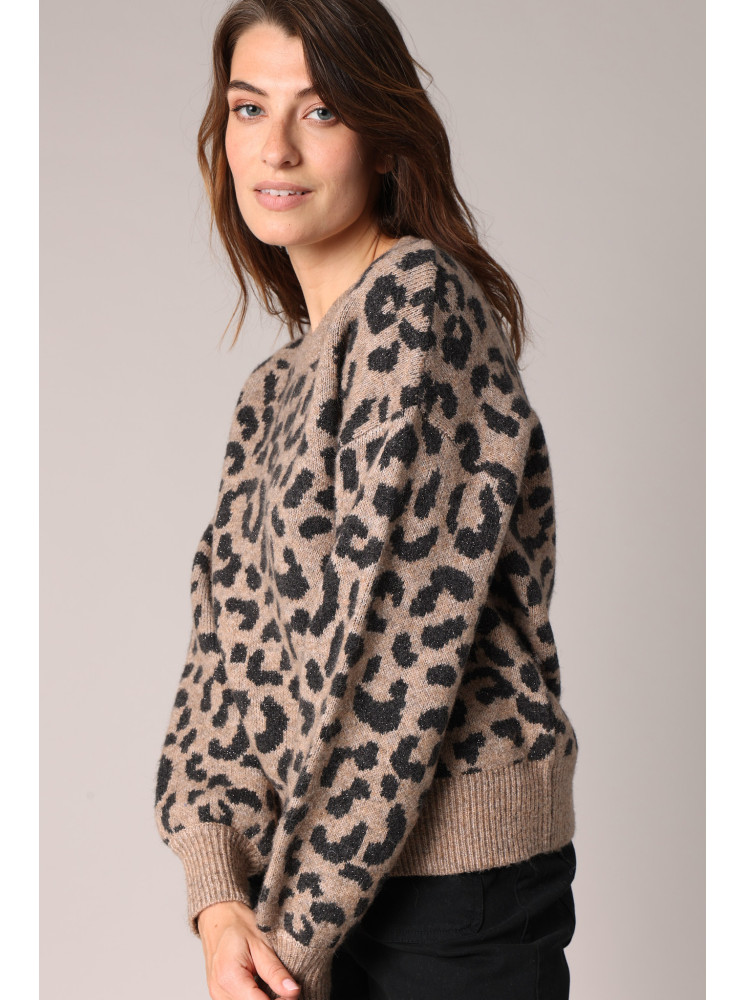 Pull Imprimé "Léopard"