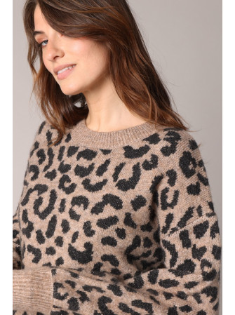 Pull Imprimé "Léopard"