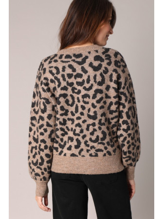 Pull Imprimé "Léopard"