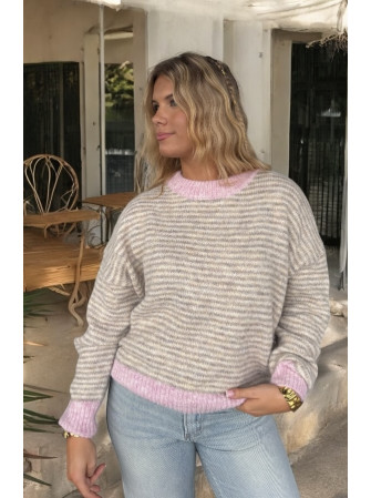 Pull Rayé