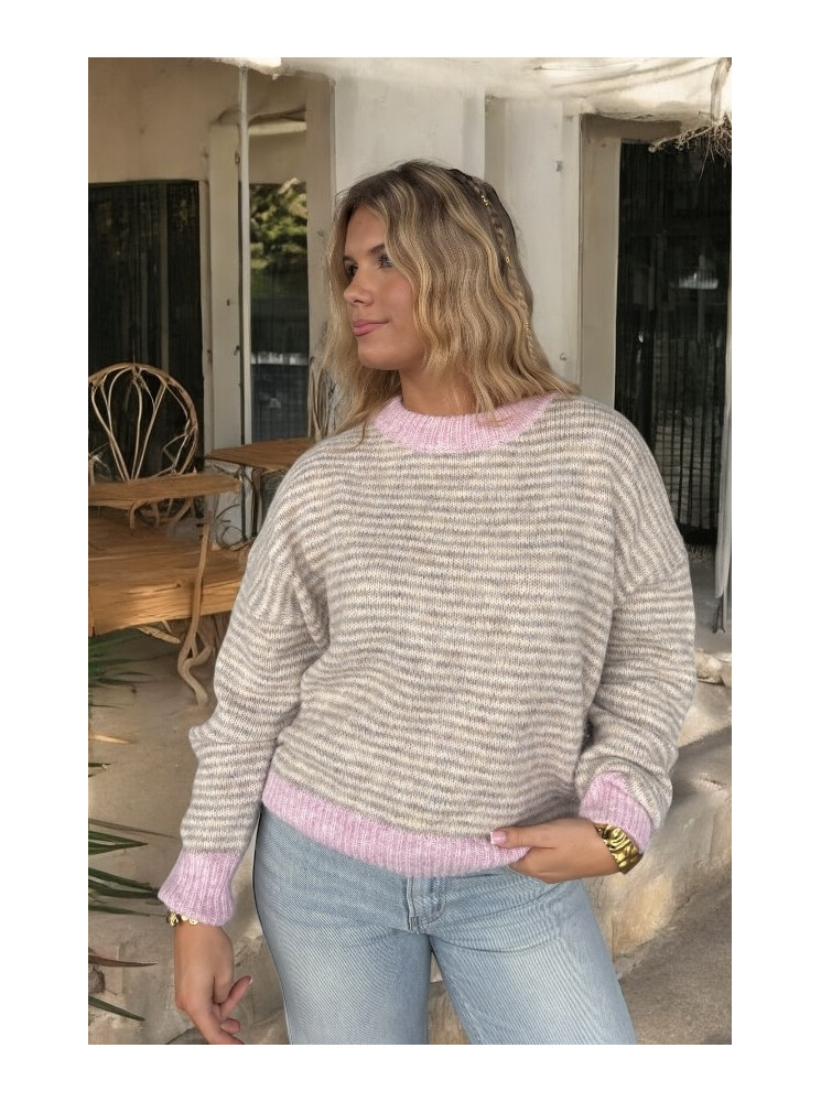 Pull Rayé