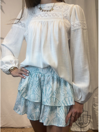 Jupe Short à Volants