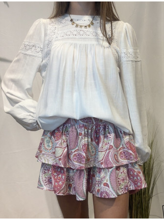 Jupe Short à Volants