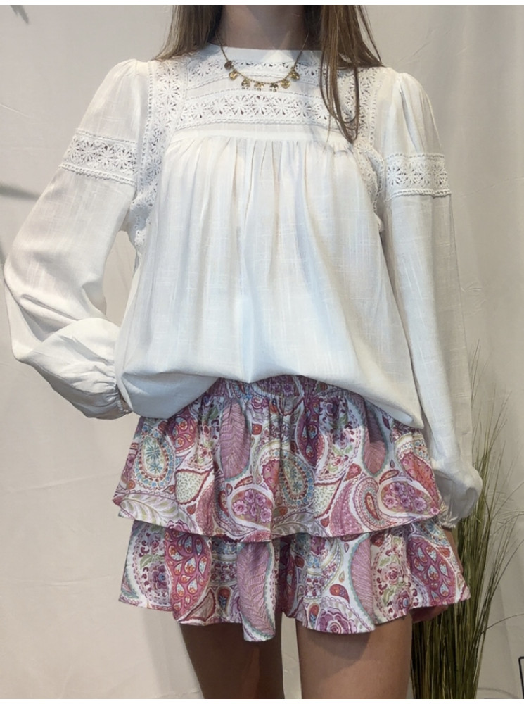 Jupe Short à Volants