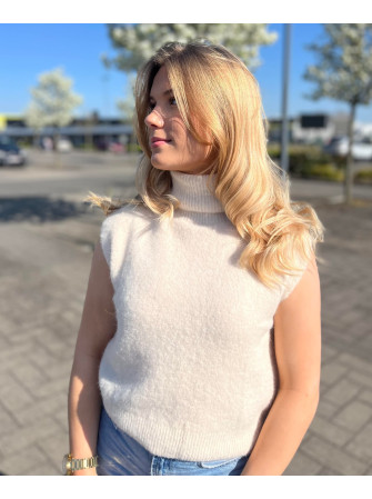Pull sans manches Col Roulé