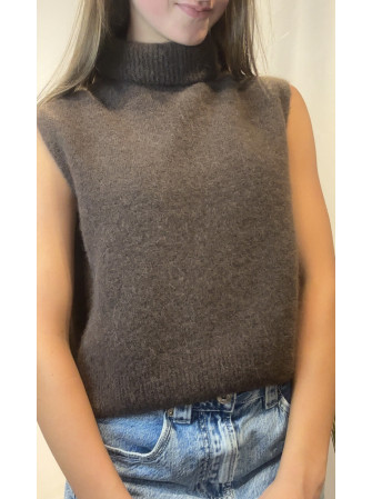 Pull sans manches Col Roulé