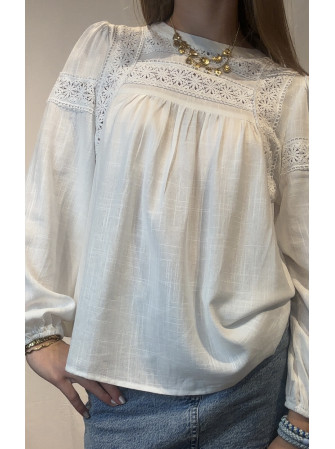Blouse en Lin Brodée